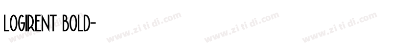 logirent bold字体转换